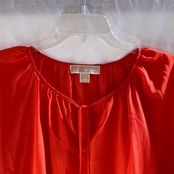 Michael Kors Coral Peasant Style - Shirt - Top - Blouse Size: Medium - Picture 7 of 13